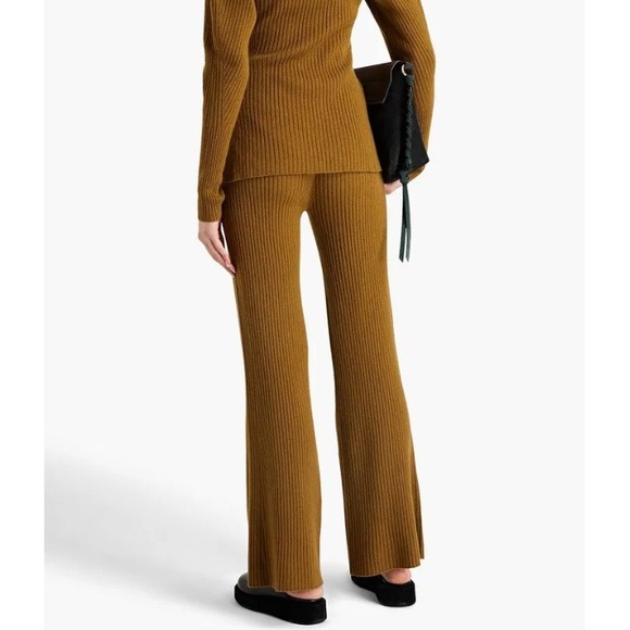 Ulla Johnson $495 Rochelle Ribbed Flare Wool Cashmere Pant Saquaro Sz P/00-0 - Picture 3 of 10